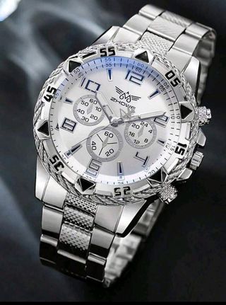 Reloj Zhowe Plateado y Blanco para Hombre