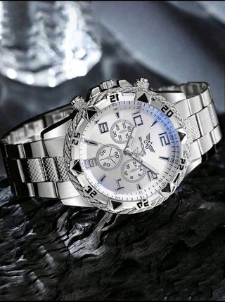 Reloj Zhowe Plateado y Blanco para Hombre