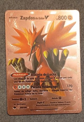 Zapdos de Galar V 800 PS Carta Pokémon