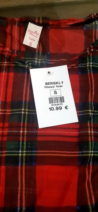 Camiseta Tartán Talla S