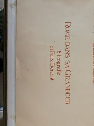 Roma dans sa grandeur - 4 litografie Félix Benoist