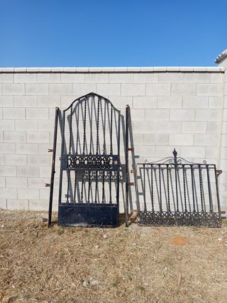 Rejas y ventana de hierro forjado