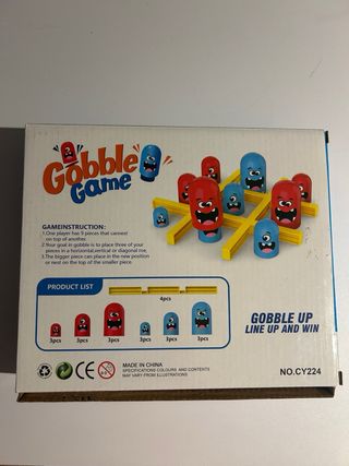 Juego Gobble Game/ Tres en raya especial
