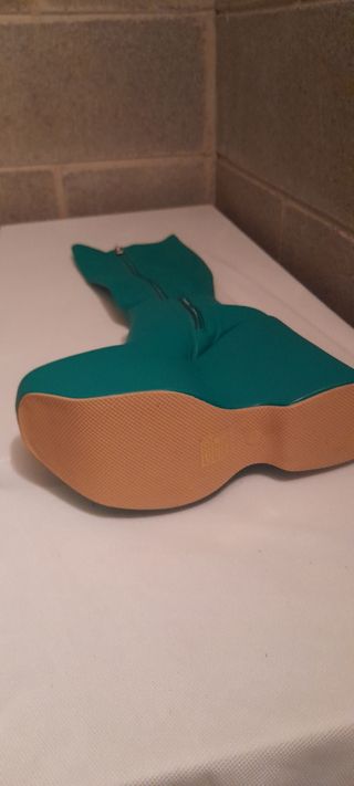 Stivali alti al ginocchio teal