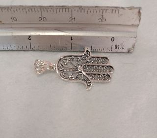 Mano de Fátima de plata