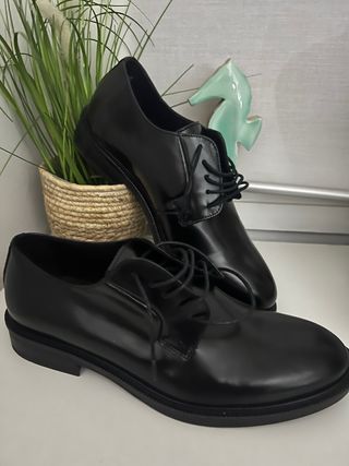 Zapatos Mango Hombre Talla 41 Negros