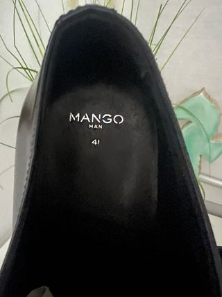 Zapatos Mango Hombre Talla 41 Negros