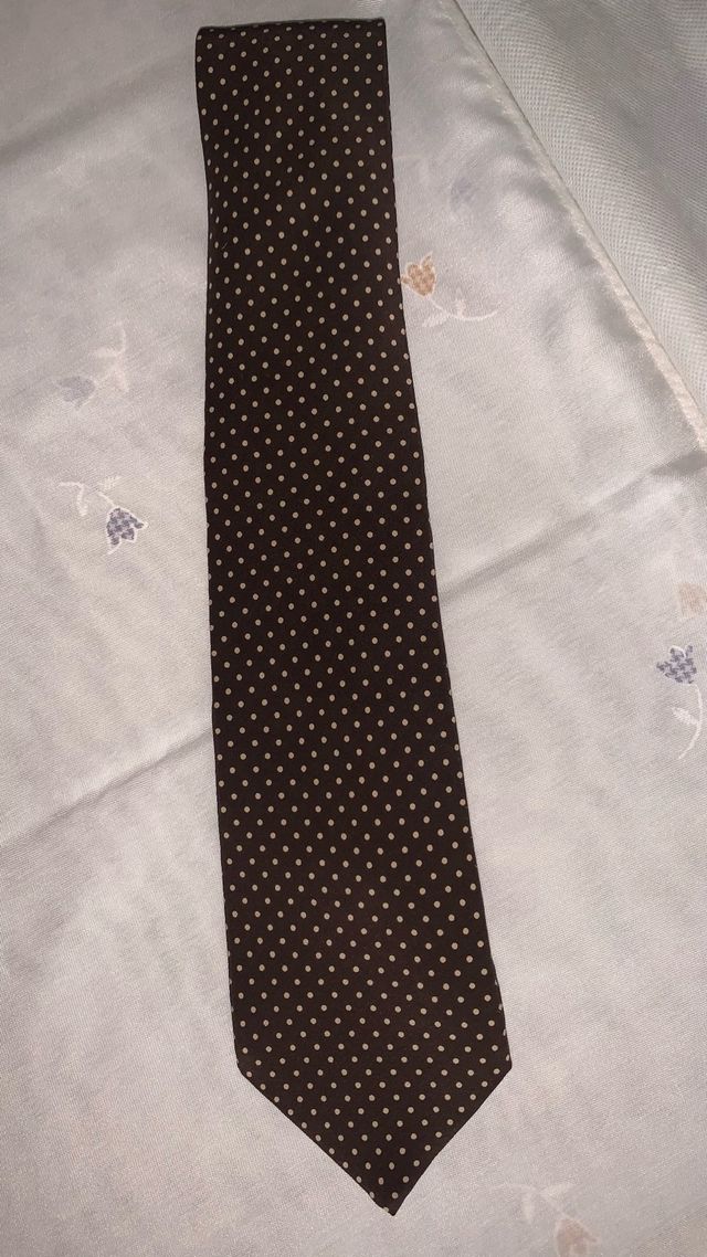 Corbata El Corte Inglés Lunares Seda Natural