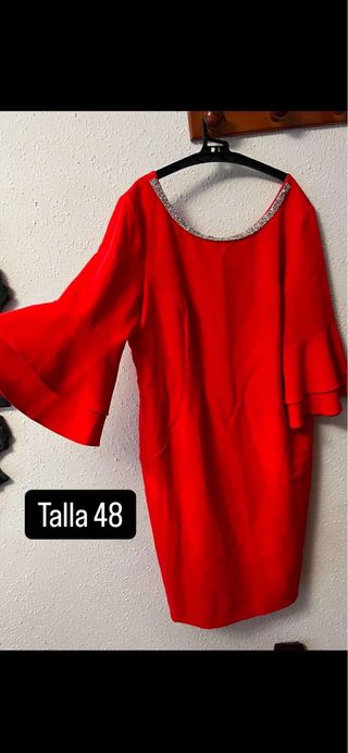 Vestido rojo talla 48