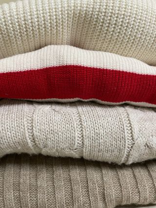 Lote 4 jerséis beige T. S/M