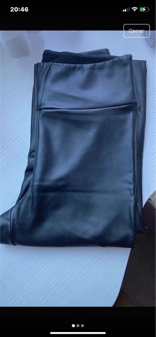 Leggings cuero negros calentitos