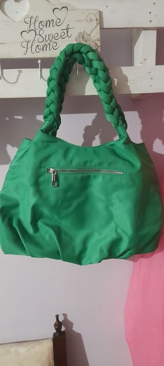 Borsa grande con manici intrecciati