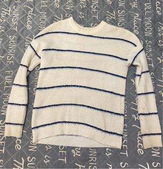 Jersey de rayas azul y blanco