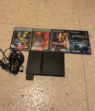 Consola PlayStation 2 Slim + 4 Juegos