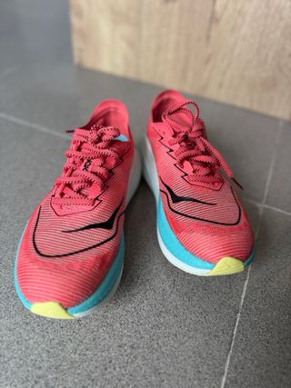 Hoka One One Mach X2 Zapatillas Running Rojas/Azul