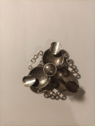 Cenicero de monedas de plata