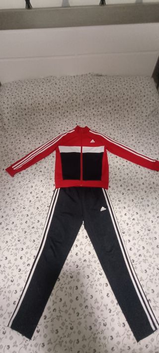 Conjunto Adidas Chaqueta y Pantalón Talla 9-10