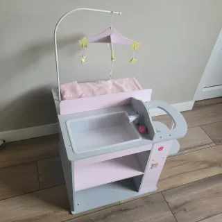 Mueble muñecas bañera, trona, cambiador