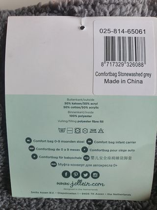 Saco carrito bebé jollein 0-9 meses nuevo