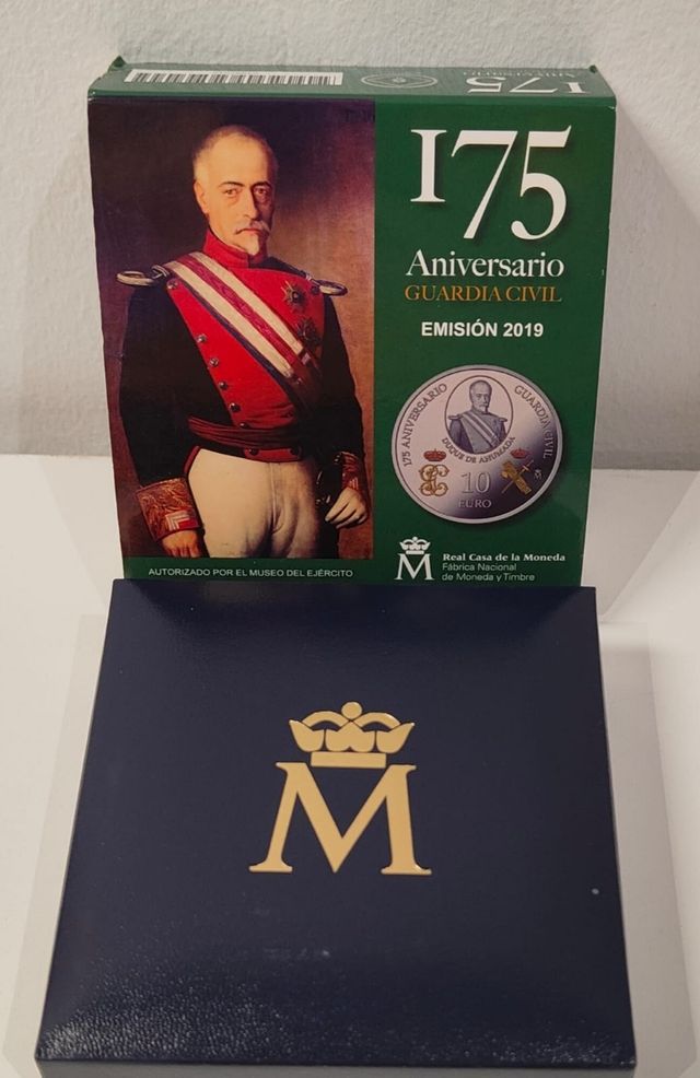 10 Euro Guardia Civil 175 Aniversario plata proof