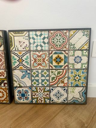Cuadro Decorativo Baldosas Hidráulicas