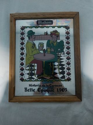 Cuadro Espejo Mahou Belle Epoque 1903