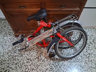 Bicicleta Monty F-19 Plegable Roja