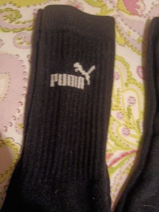 2 Pares Calcetines Puma Talla Única Negros