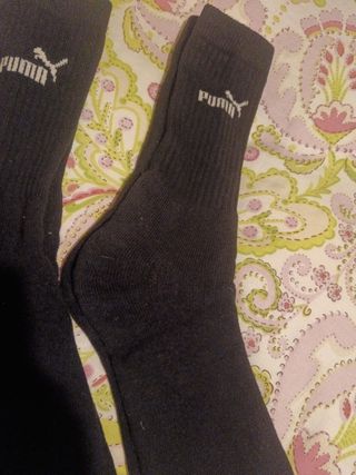 2 Pares Calcetines Puma Talla Única Negros