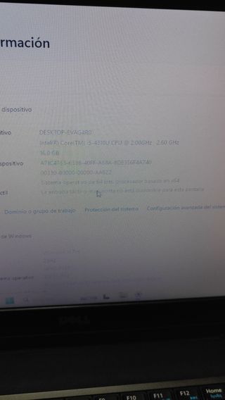 Portátil Dell i5 16GB RAM SSD