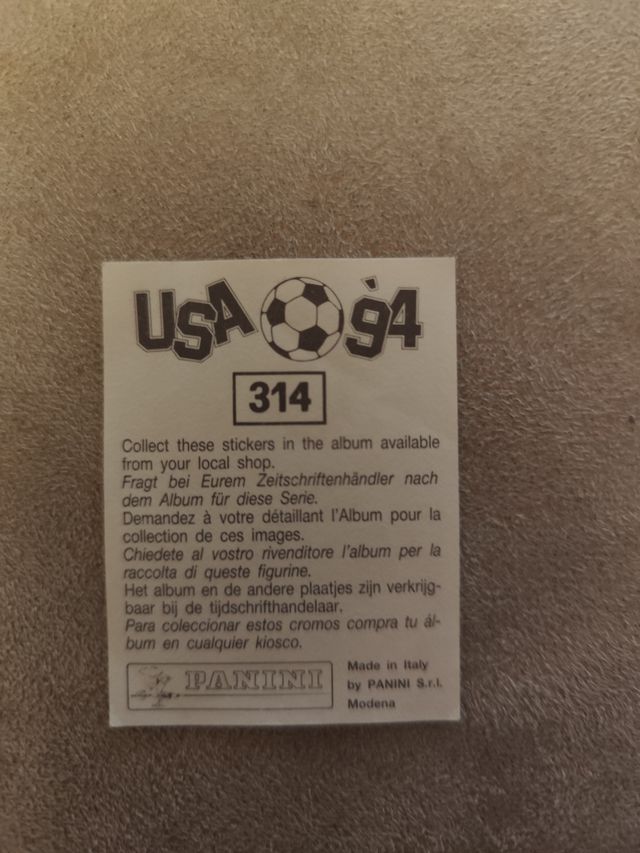 Roberto Baggio Italia USA 94 Cromos