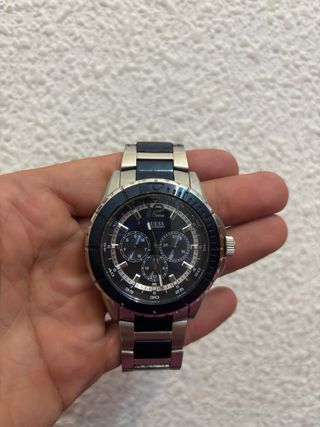 Reloj Guess Azul y Plateado