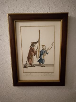 Cuadro con marco de madera