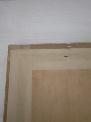 Cuadro con marco de madera