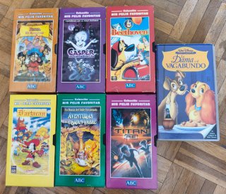 Lote Peliculas VHS Cine Familiar ABC+regalo Disney