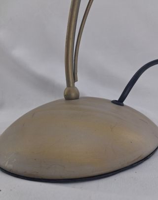 Lámpara Mesa Vintage Florentina Cristal Metal