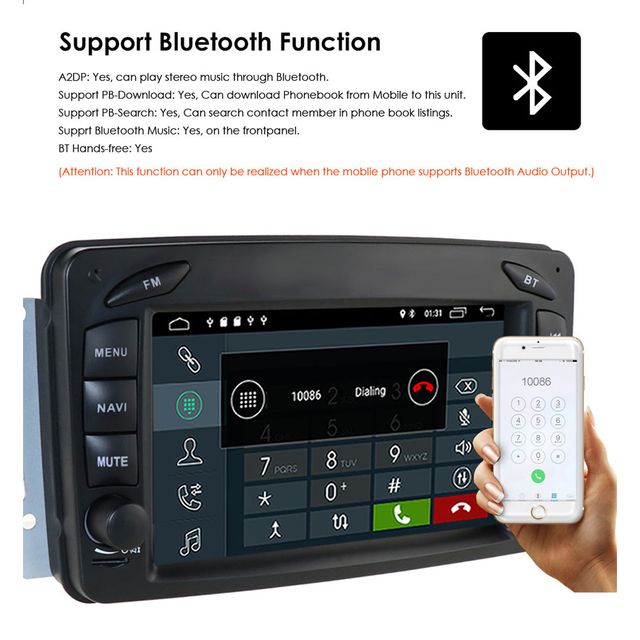 Radio Pantalla para Mercedes Benz W203 Vito W209