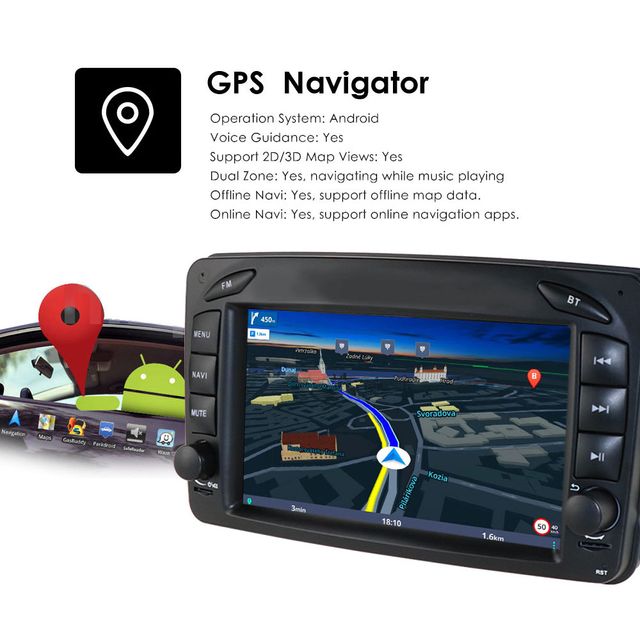 Radio Pantalla para Mercedes Benz W203 Vito W209