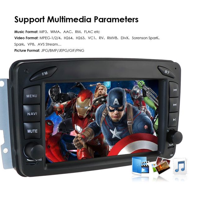 Radio Pantalla para Mercedes Benz W203 Vito W209