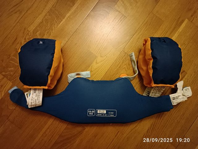 Chaleco con 2 manguitos natación Nabaiji 15-30 kg