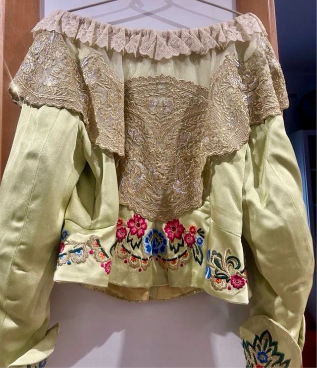 Traje de Fallera Oro Multicolor