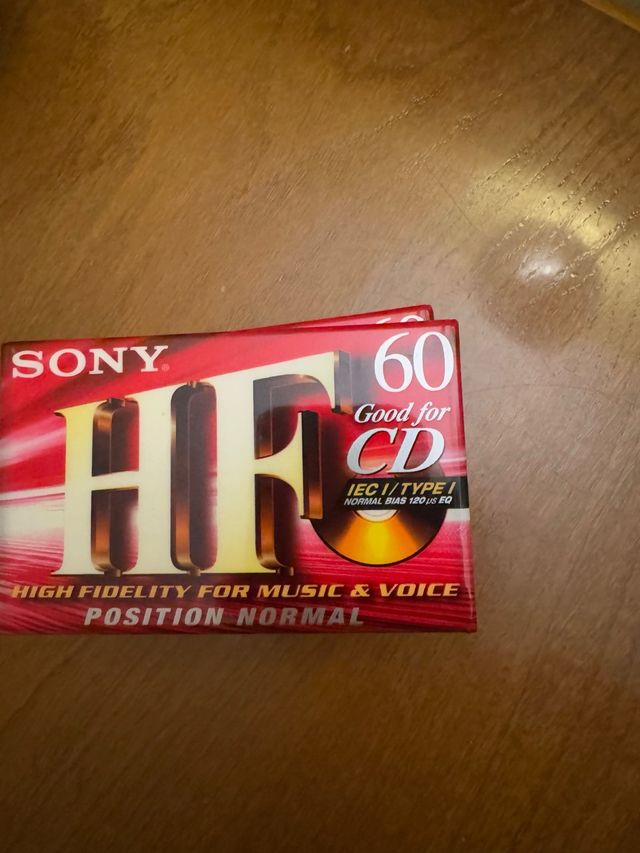 Cintas de casete Sony HF 60 Vírgenes