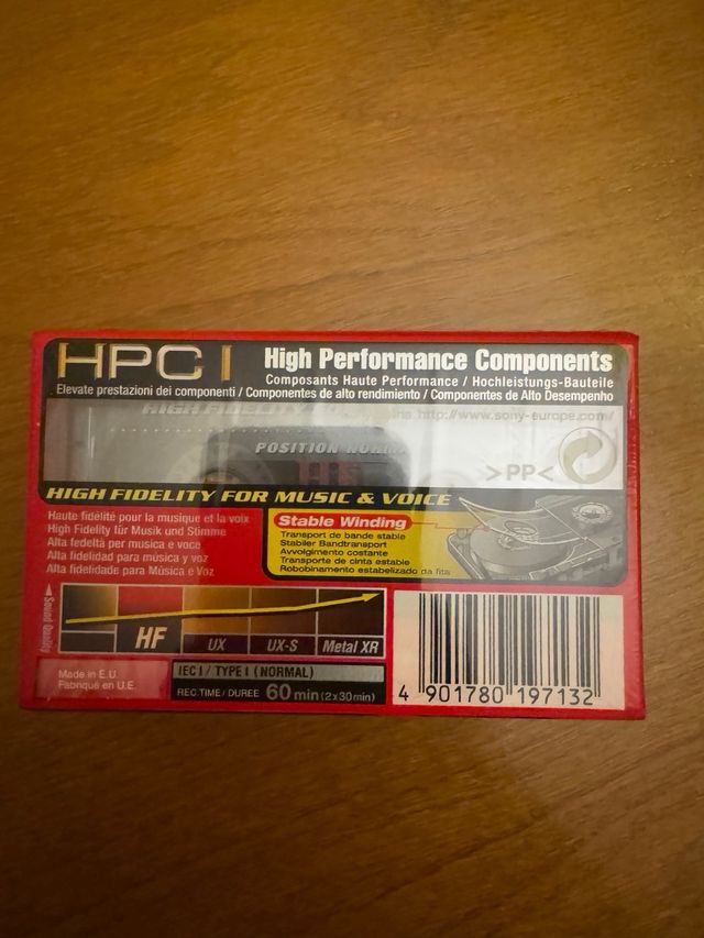 Cintas de casete Sony HF 60 Vírgenes
