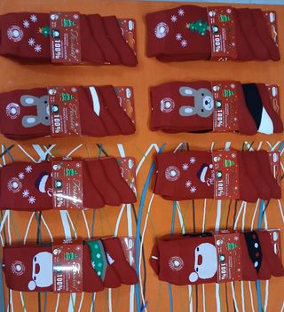 Calcetines Navideños Fossat Algodón Rojo T 35-46
