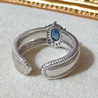 Anillo Plata Zafiro 