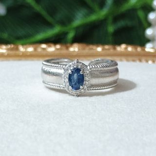 Anillo Plata Zafiro 