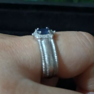 Anillo Plata Zafiro 