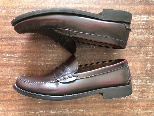 George's Yale Mocasines Borgoña Cuero USA