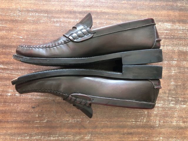 George's Yale Mocasines Borgoña Cuero USA