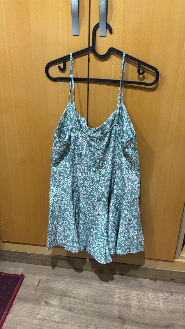 Vestido Flores con cremallera Shein L